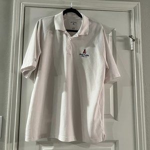 Antigua men's polo with Los Angeles Angels spring training Temple AZ logo